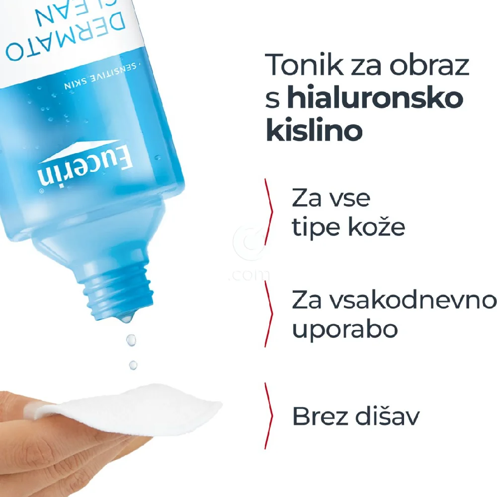 Eucerin DermatoClean [Hyaluron], osvežilni tonik za vse tipe kože (200 ml)